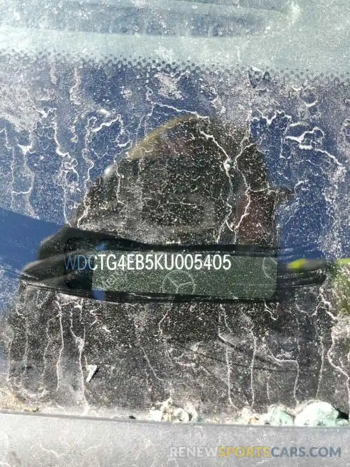 13 Photograph of a damaged car WDCTG4EB5KU005405 MERCEDES-BENZ GLA-CLASS 2019