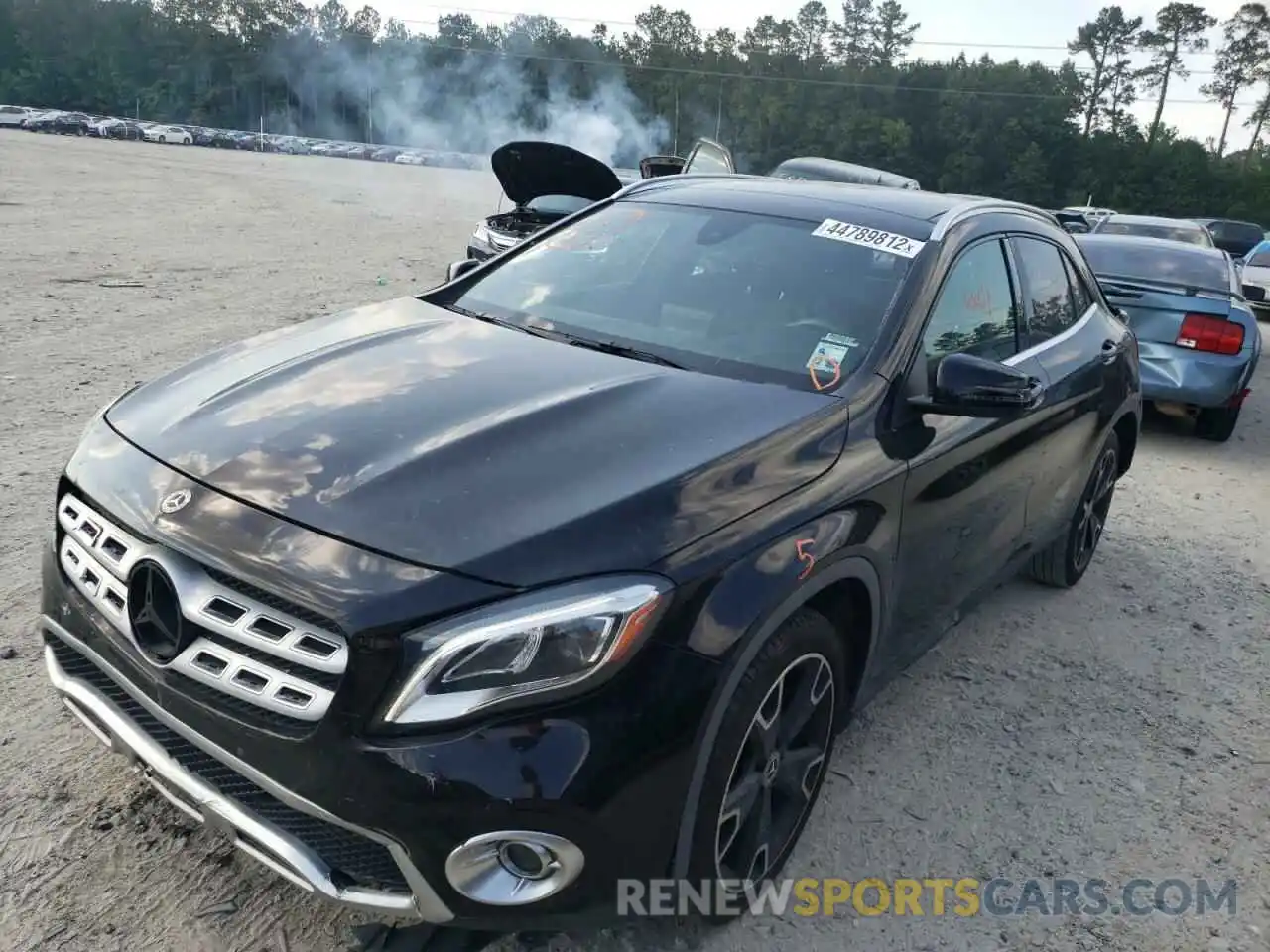 2 Photograph of a damaged car WDCTG4EB5KU005730 MERCEDES-BENZ GLA-CLASS 2019