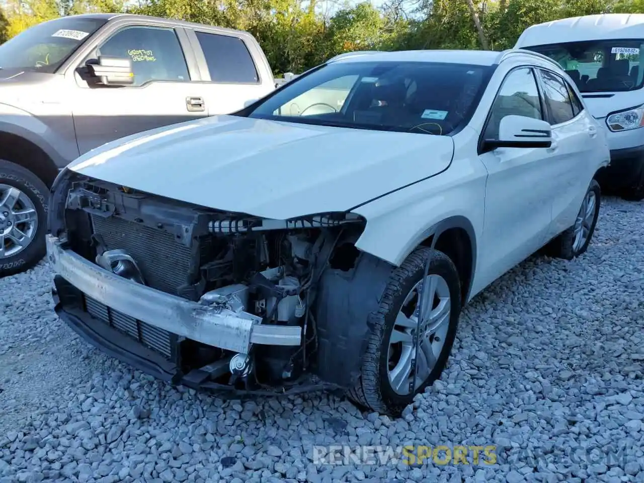 2 Photograph of a damaged car WDCTG4EB5KU012130 MERCEDES-BENZ GLA-CLASS 2019