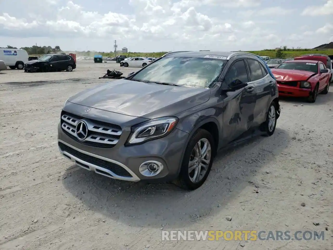 2 Photograph of a damaged car WDCTG4EB6KJ554046 MERCEDES-BENZ GLA-CLASS 2019