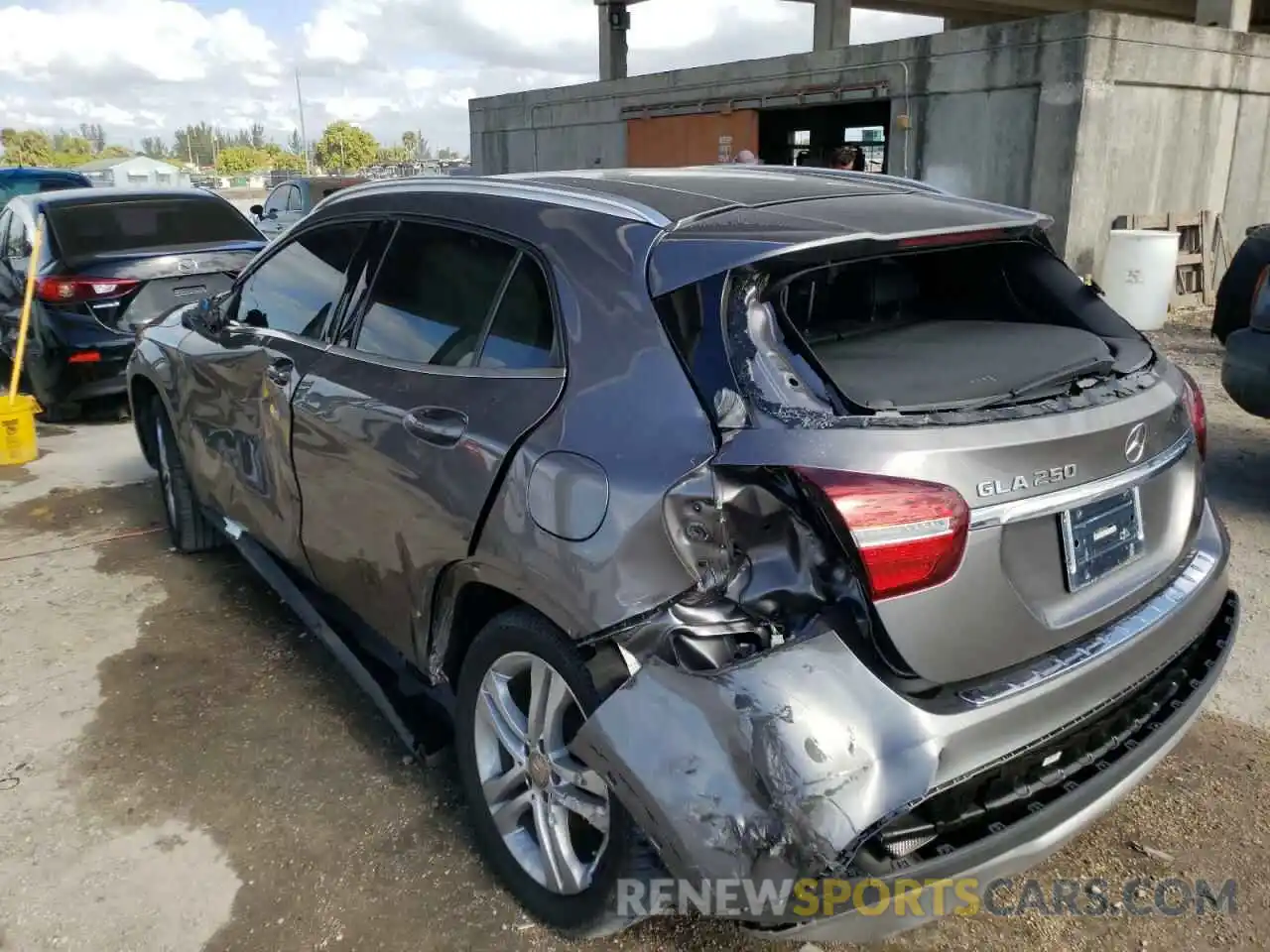 3 Photograph of a damaged car WDCTG4EB6KJ554046 MERCEDES-BENZ GLA-CLASS 2019