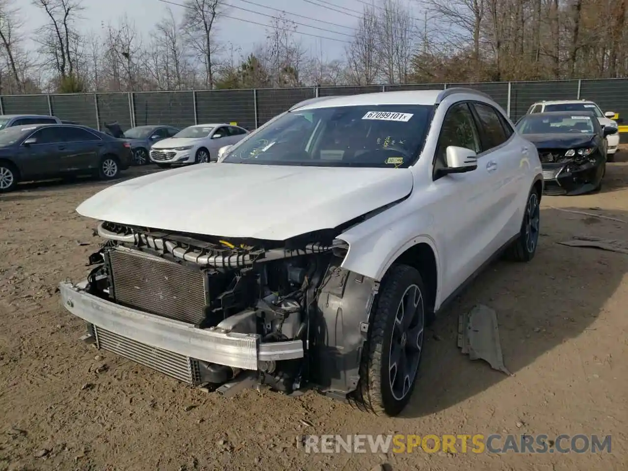 2 Photograph of a damaged car WDCTG4EB7KJ550247 MERCEDES-BENZ GLA-CLASS 2019