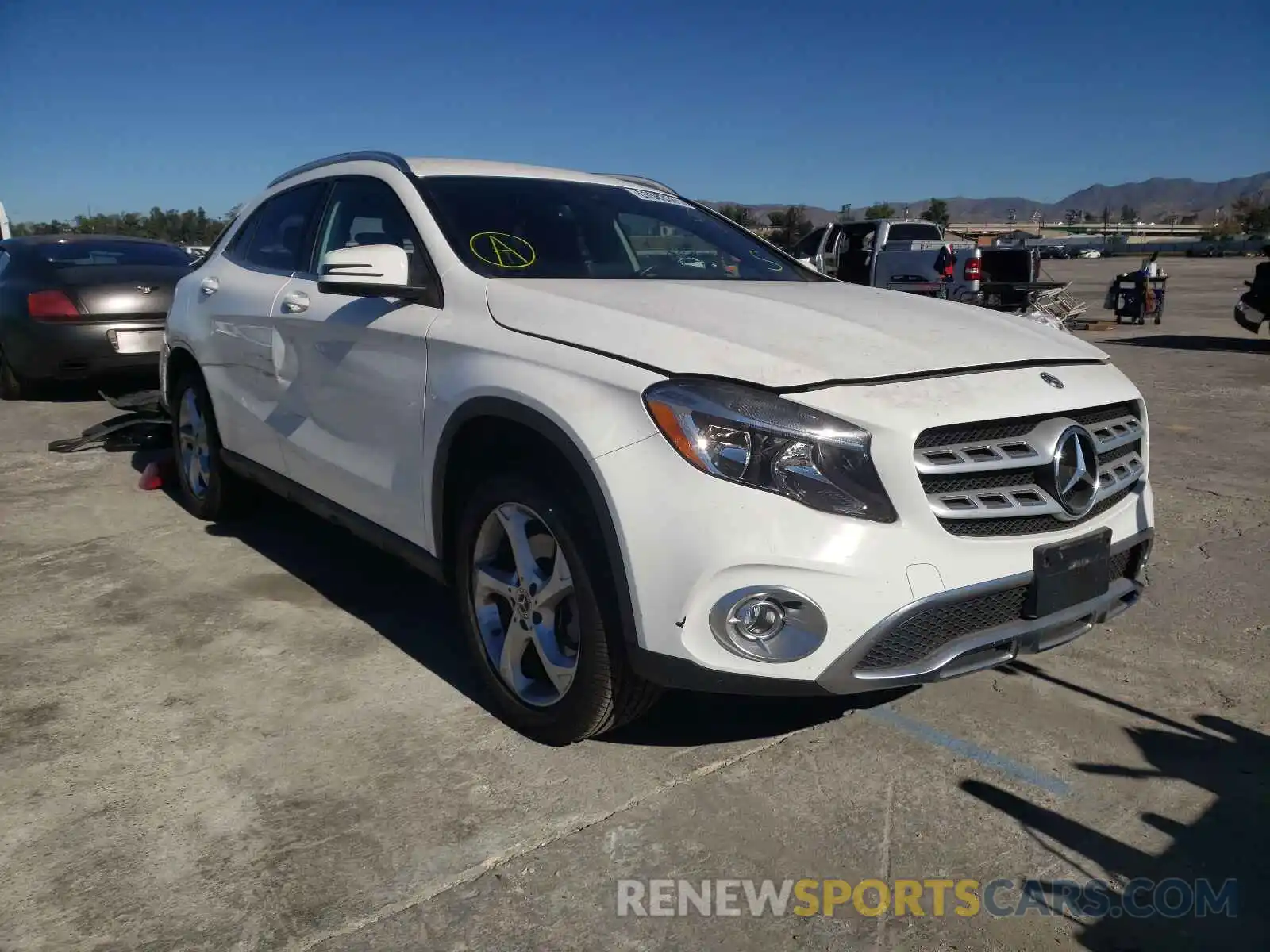 1 Photograph of a damaged car WDCTG4EB7KU002389 MERCEDES-BENZ GLA-CLASS 2019