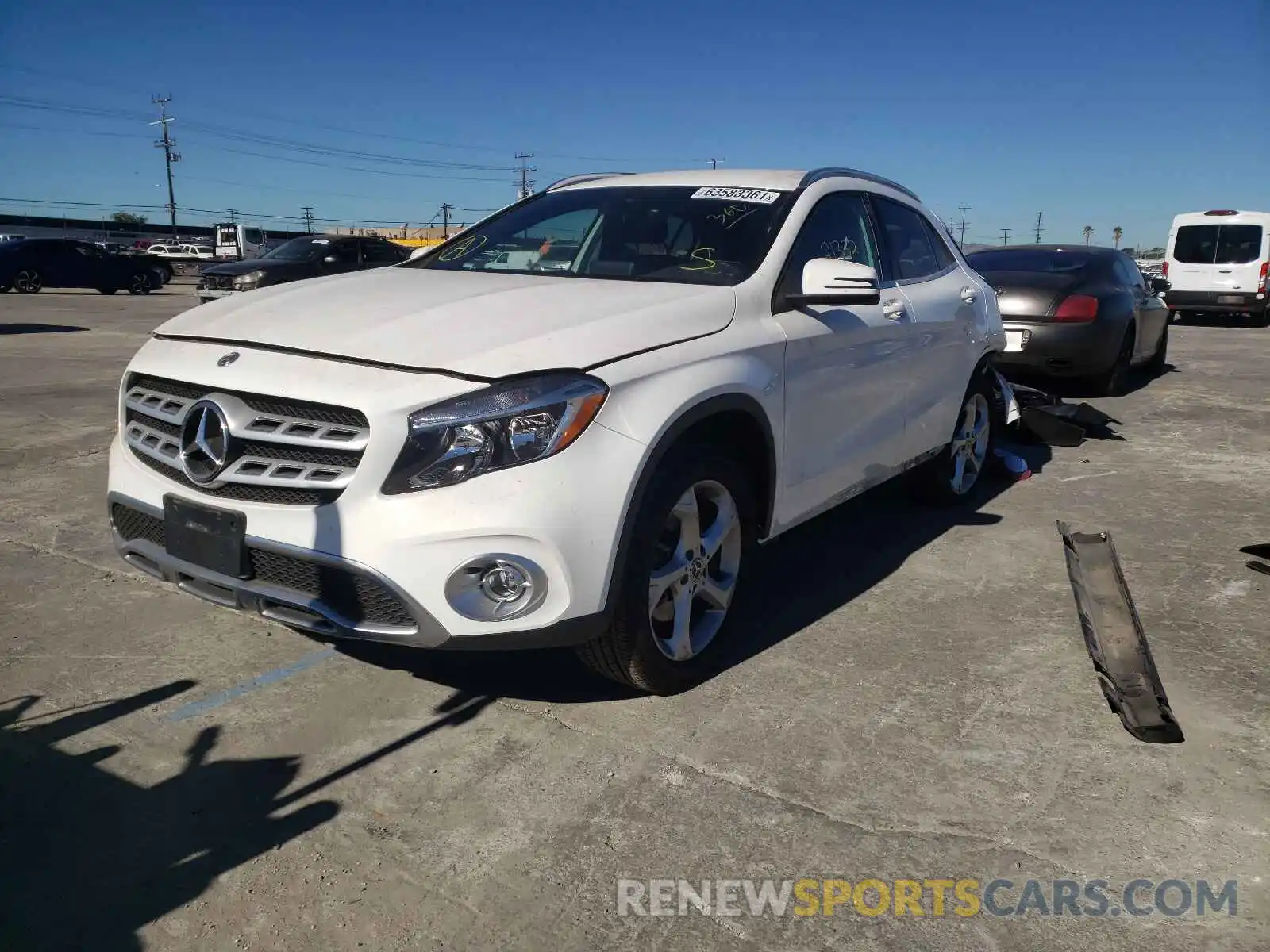 2 Photograph of a damaged car WDCTG4EB7KU002389 MERCEDES-BENZ GLA-CLASS 2019