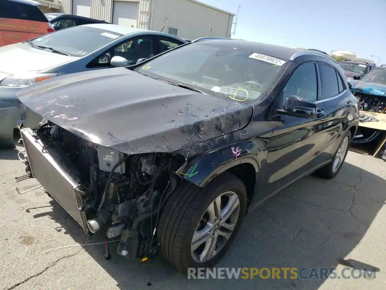 2 Photograph of a damaged car WDCTG4EB7KU010010 MERCEDES-BENZ GLA-CLASS 2019