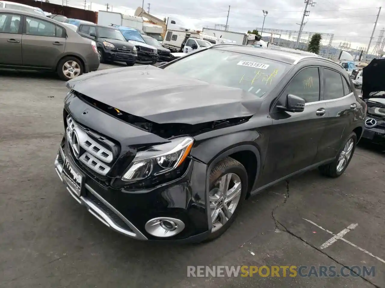 2 Фотография поврежденного автомобиля WDCTG4EB8KU002093 MERCEDES-BENZ GLA-CLASS 2019