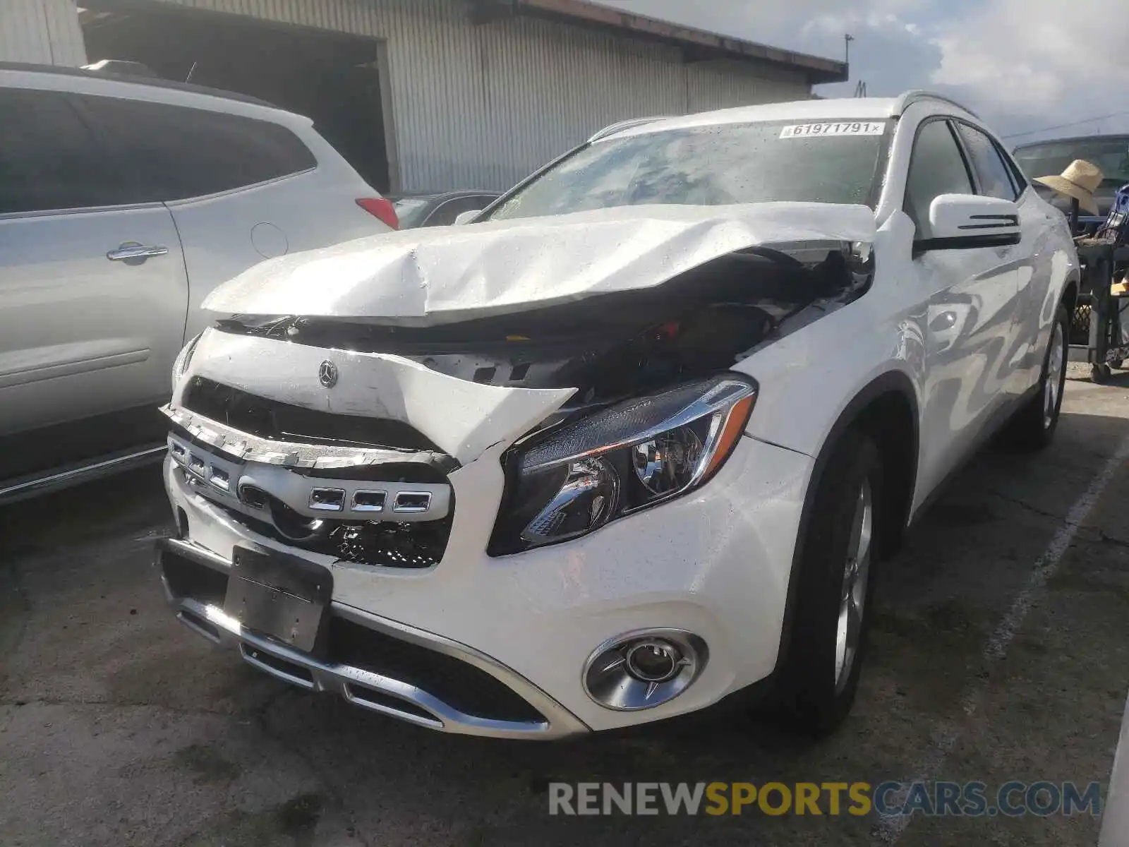 2 Photograph of a damaged car WDCTG4EB8KU006547 MERCEDES-BENZ GLA-CLASS 2019