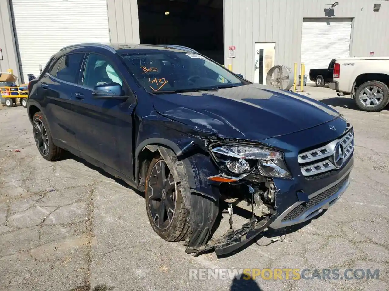 1 Photograph of a damaged car WDCTG4EB9KJ601408 MERCEDES-BENZ GLA-CLASS 2019