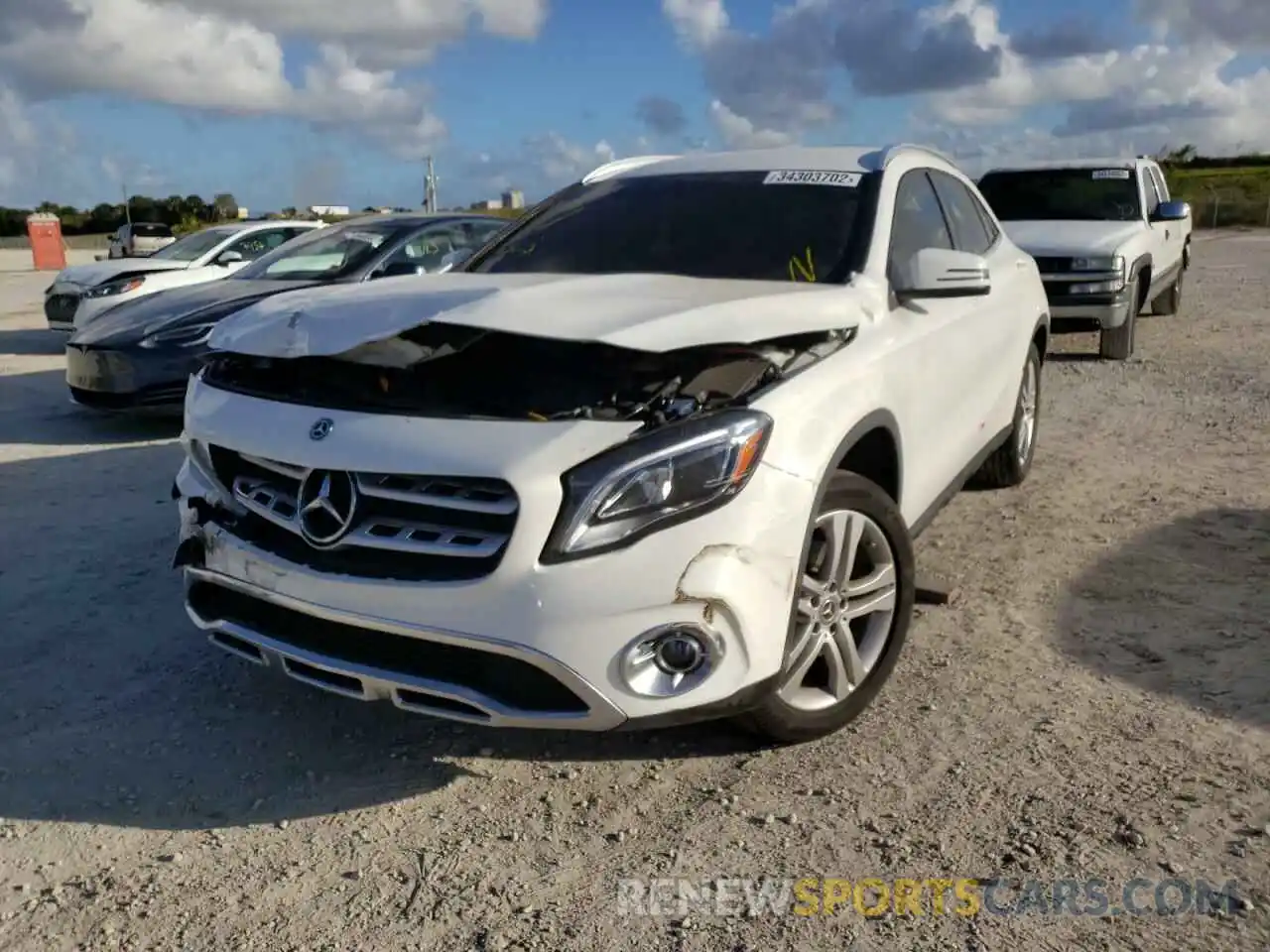 2 Photograph of a damaged car WDCTG4EB9KU014947 MERCEDES-BENZ GLA-CLASS 2019