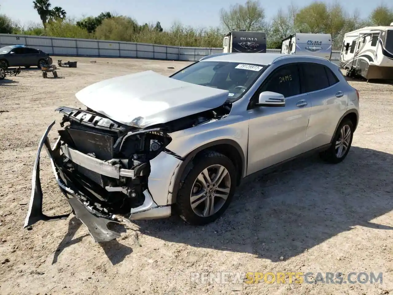 2 Photograph of a damaged car WDCTG4EB9KU020389 MERCEDES-BENZ GLA-CLASS 2019