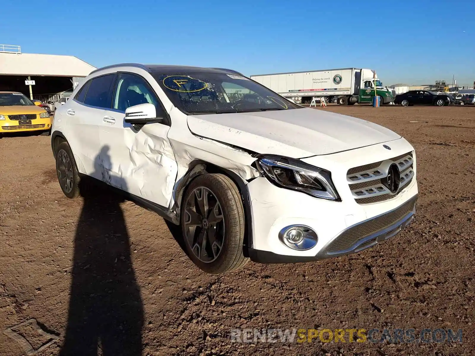 1 Photograph of a damaged car WDCTG4EBXKJ553885 MERCEDES-BENZ GLA-CLASS 2019