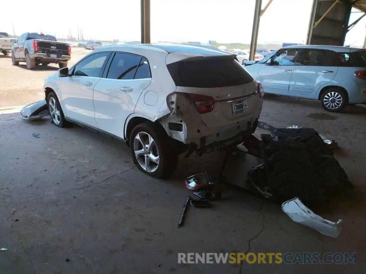 3 Photograph of a damaged car WDCTG4EBXKJ616726 MERCEDES-BENZ GLA-CLASS 2019