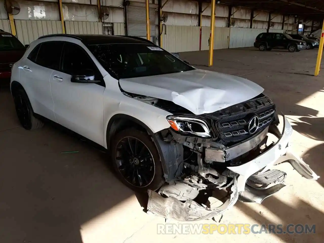 1 Photograph of a damaged car WDCTG4GB0KJ549874 MERCEDES-BENZ GLA-CLASS 2019