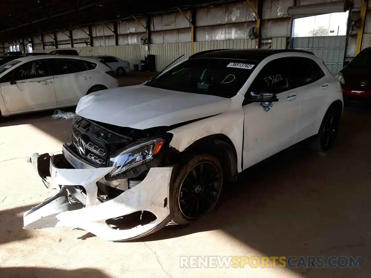 2 Photograph of a damaged car WDCTG4GB0KJ549874 MERCEDES-BENZ GLA-CLASS 2019