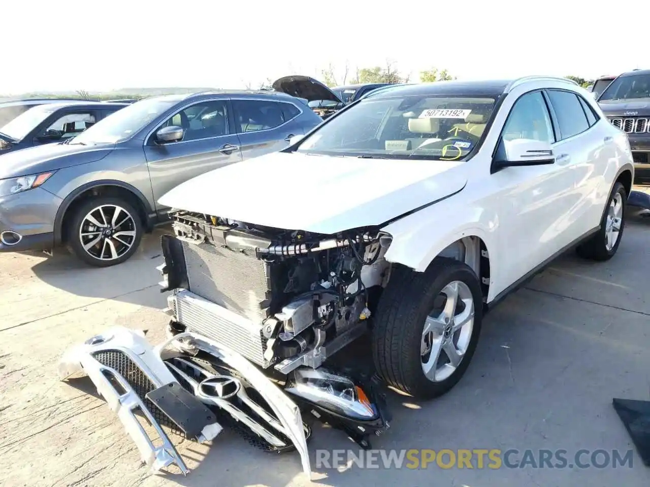 2 Photograph of a damaged car WDCTG4GB0KJ588500 MERCEDES-BENZ GLA-CLASS 2019