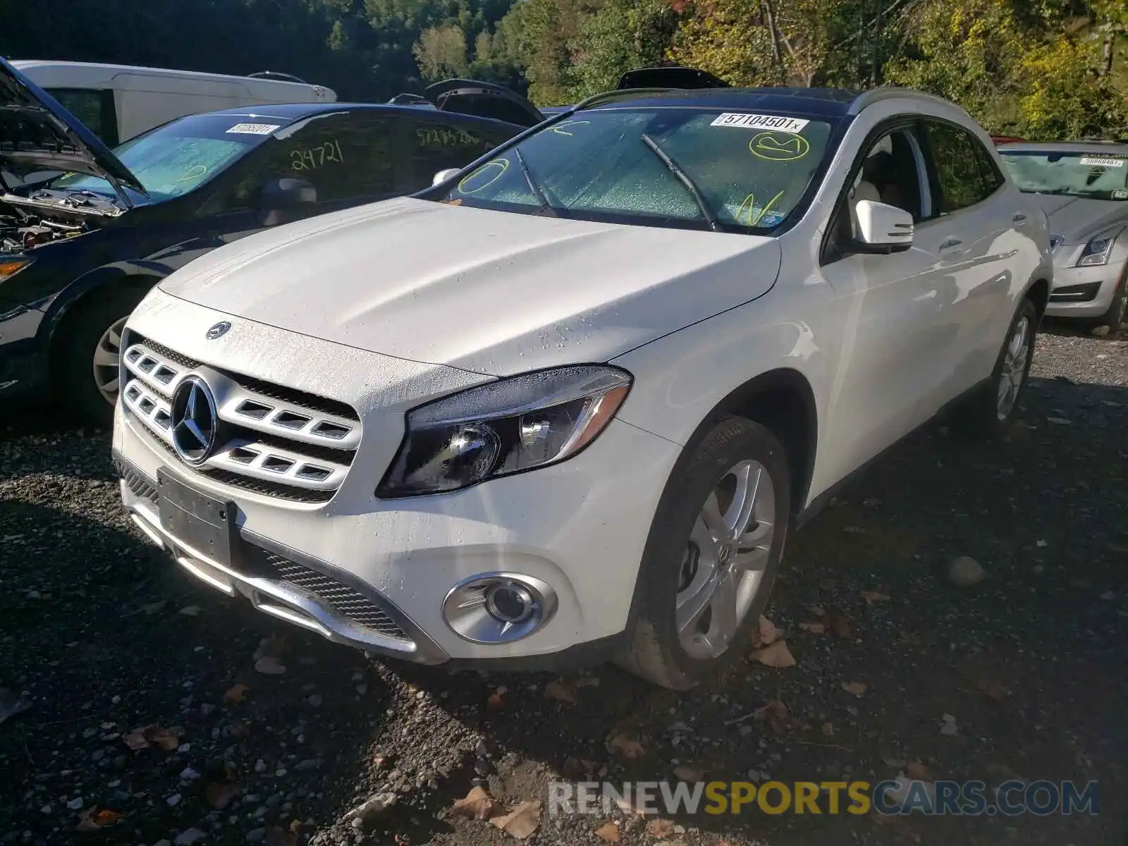 2 Photograph of a damaged car WDCTG4GB0KU013604 MERCEDES-BENZ GLA-CLASS 2019