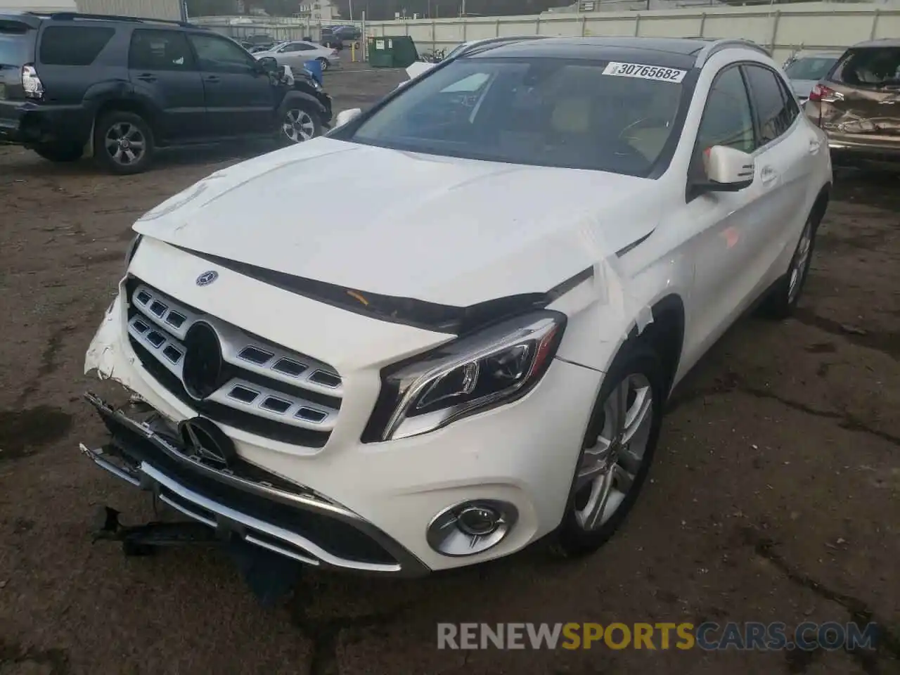 2 Photograph of a damaged car WDCTG4GB1KJ551780 MERCEDES-BENZ GLA-CLASS 2019