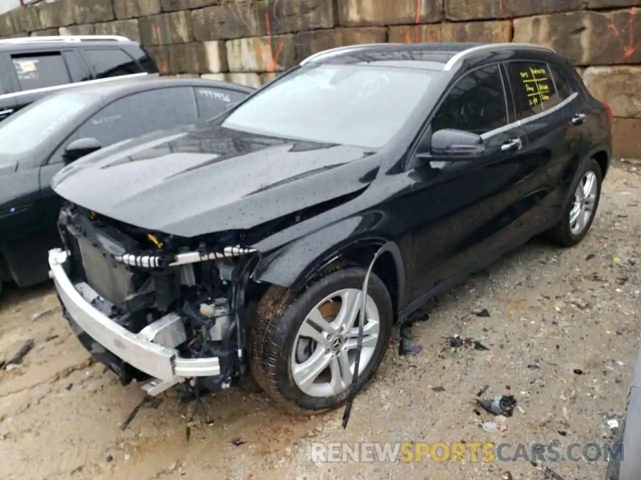 2 Photograph of a damaged car WDCTG4GB1KJ553965 MERCEDES-BENZ GLA-CLASS 2019