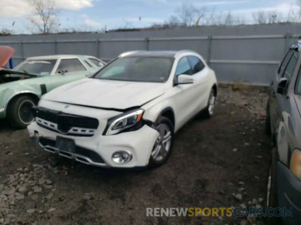 2 Photograph of a damaged car WDCTG4GB1KJ575867 MERCEDES-BENZ GLA-CLASS 2019