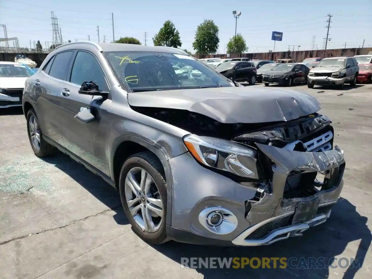 1 Photograph of a damaged car WDCTG4GB1KJ596766 MERCEDES-BENZ GLA-CLASS 2019