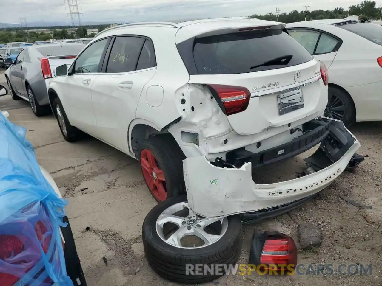 3 Photograph of a damaged car WDCTG4GB1KU010162 MERCEDES-BENZ GLA-CLASS 2019