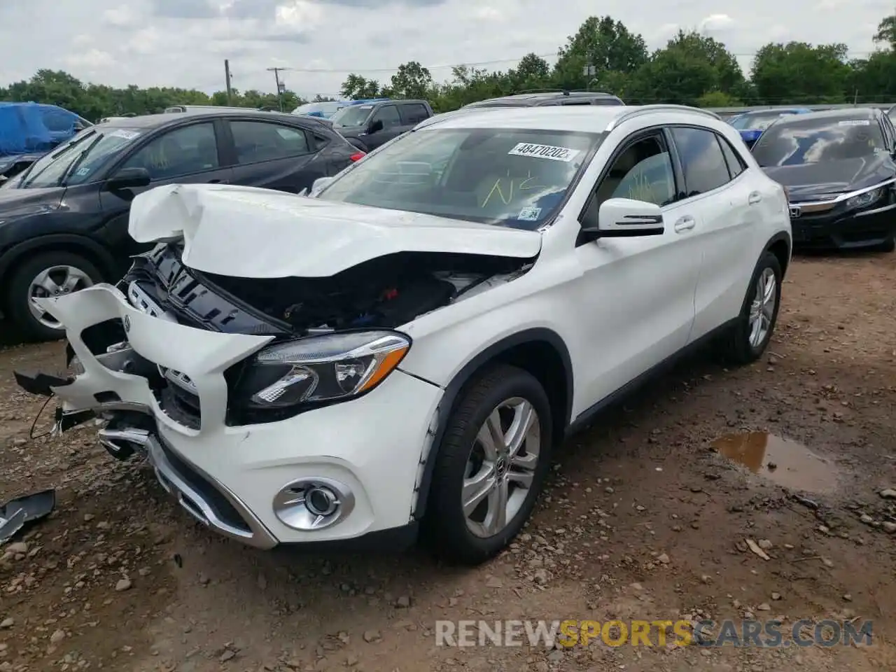 2 Фотография поврежденного автомобиля WDCTG4GB1KU013448 MERCEDES-BENZ GLA-CLASS 2019