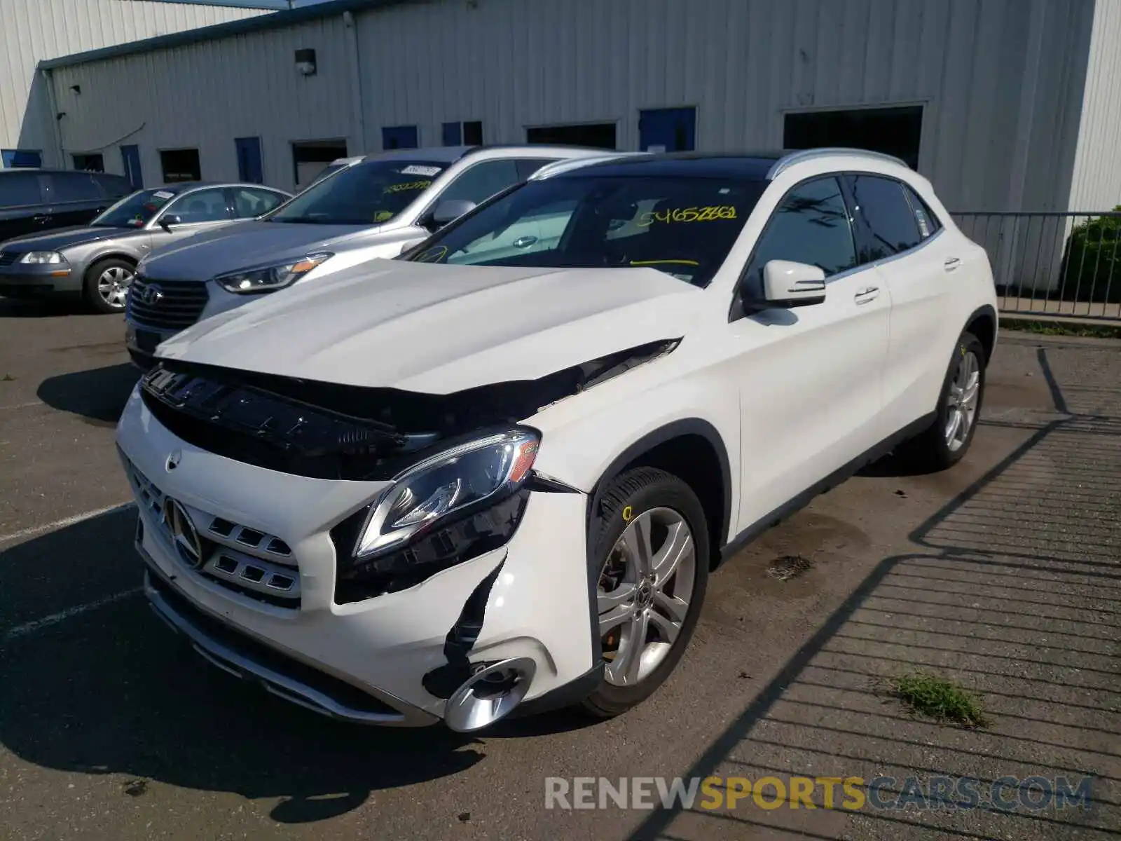 2 Photograph of a damaged car WDCTG4GB2KJ591799 MERCEDES-BENZ GLA-CLASS 2019