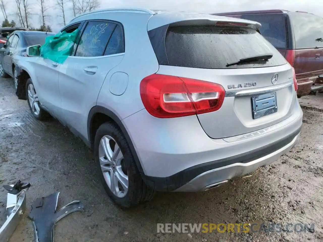 3 Photograph of a damaged car WDCTG4GB2KU015242 MERCEDES-BENZ GLA-CLASS 2019