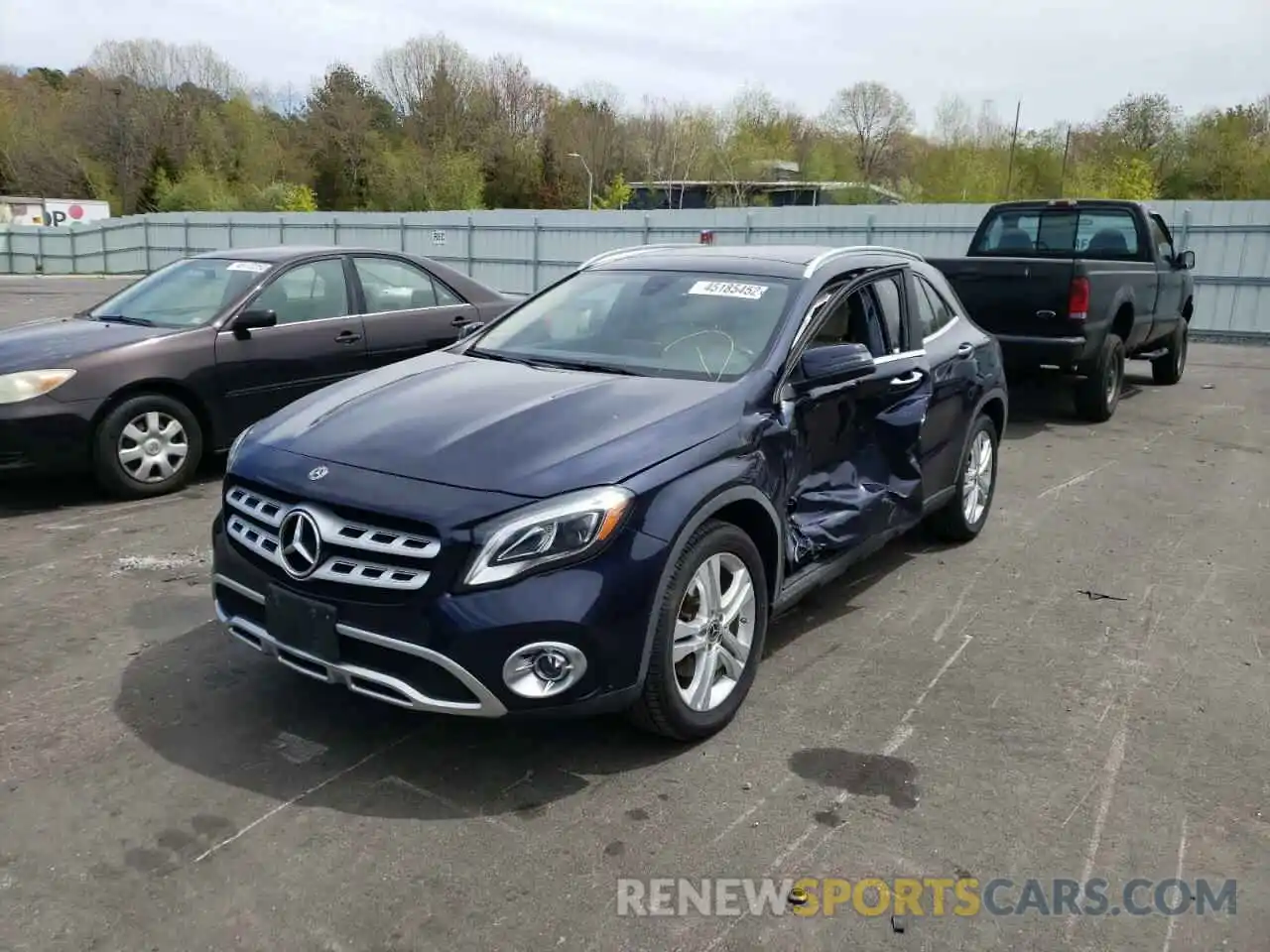 2 Photograph of a damaged car WDCTG4GB3KJ553434 MERCEDES-BENZ GLA-CLASS 2019