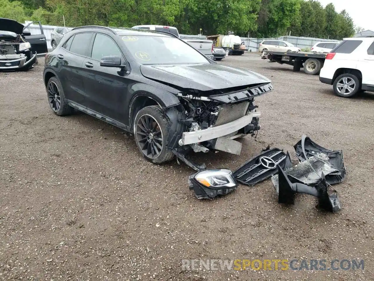 1 Photograph of a damaged car WDCTG4GB3KJ575207 MERCEDES-BENZ GLA-CLASS 2019