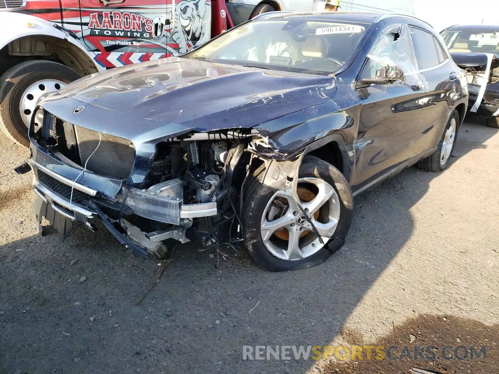 2 Photograph of a damaged car WDCTG4GB3KJ596784 MERCEDES-BENZ GLA-CLASS 2019