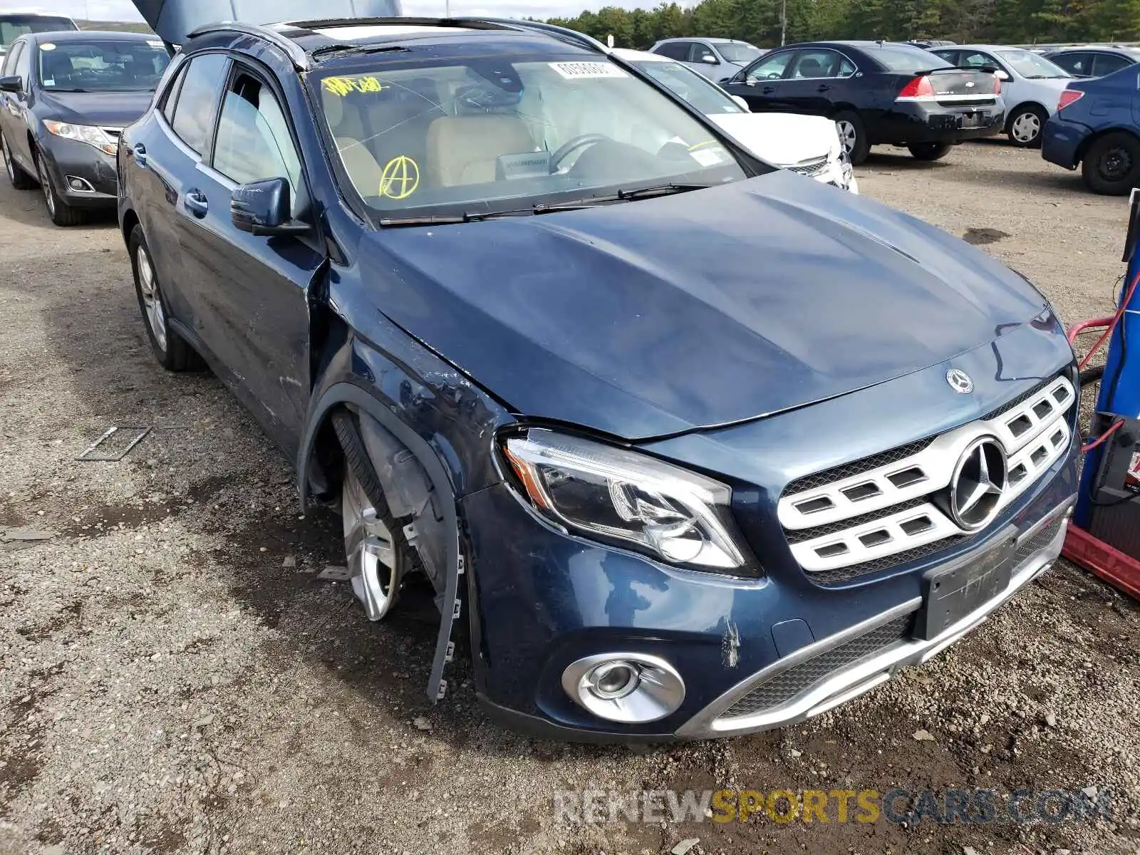 1 Photograph of a damaged car WDCTG4GB3KJ620615 MERCEDES-BENZ GLA-CLASS 2019