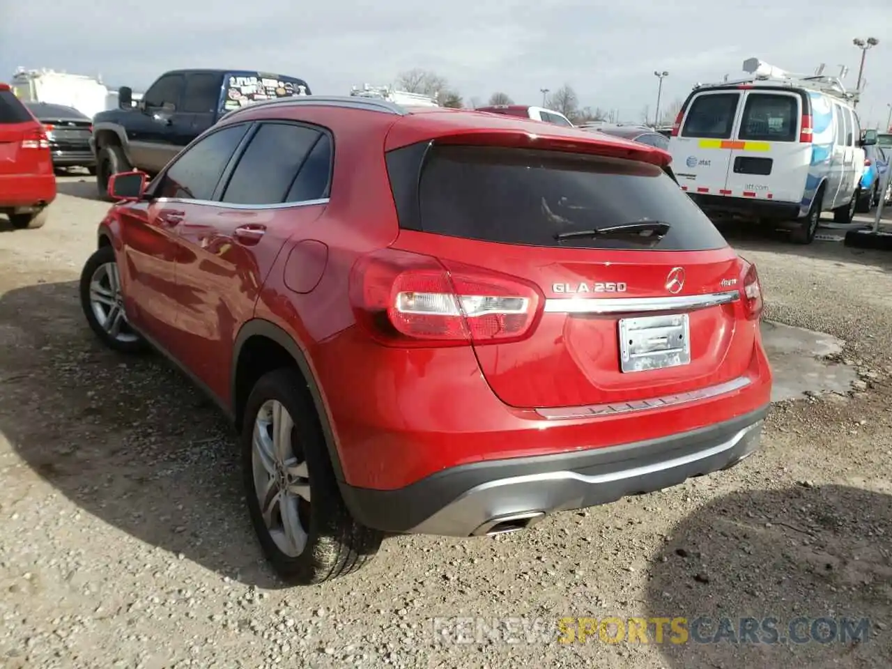 3 Photograph of a damaged car WDCTG4GB3KU001981 MERCEDES-BENZ GLA-CLASS 2019