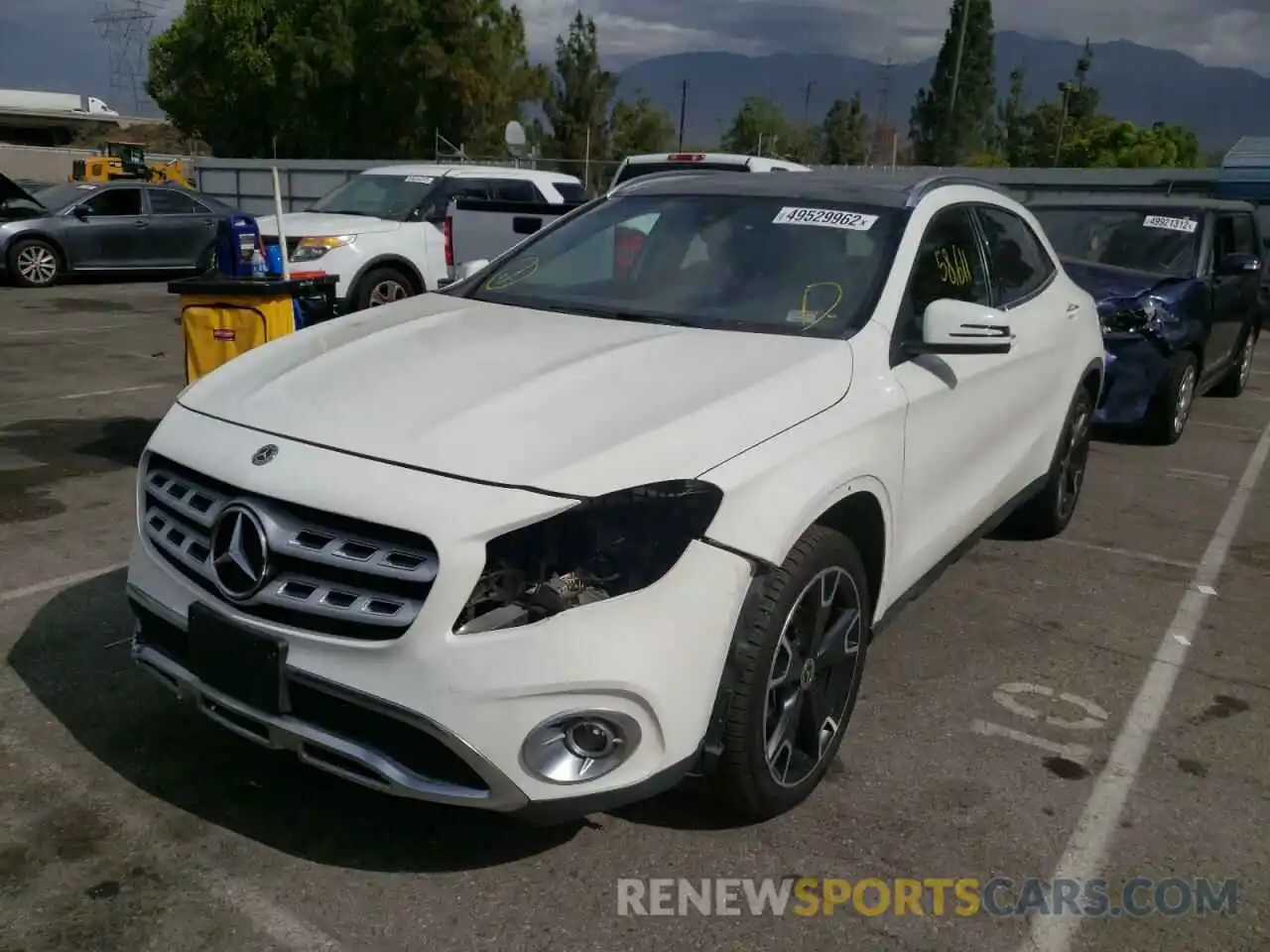 2 Фотография поврежденного автомобиля WDCTG4GB3KU007781 MERCEDES-BENZ GLA-CLASS 2019