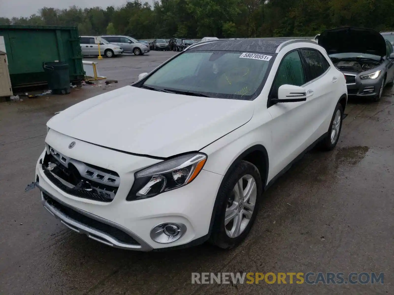 2 Photograph of a damaged car WDCTG4GB4KJ548338 MERCEDES-BENZ GLA-CLASS 2019