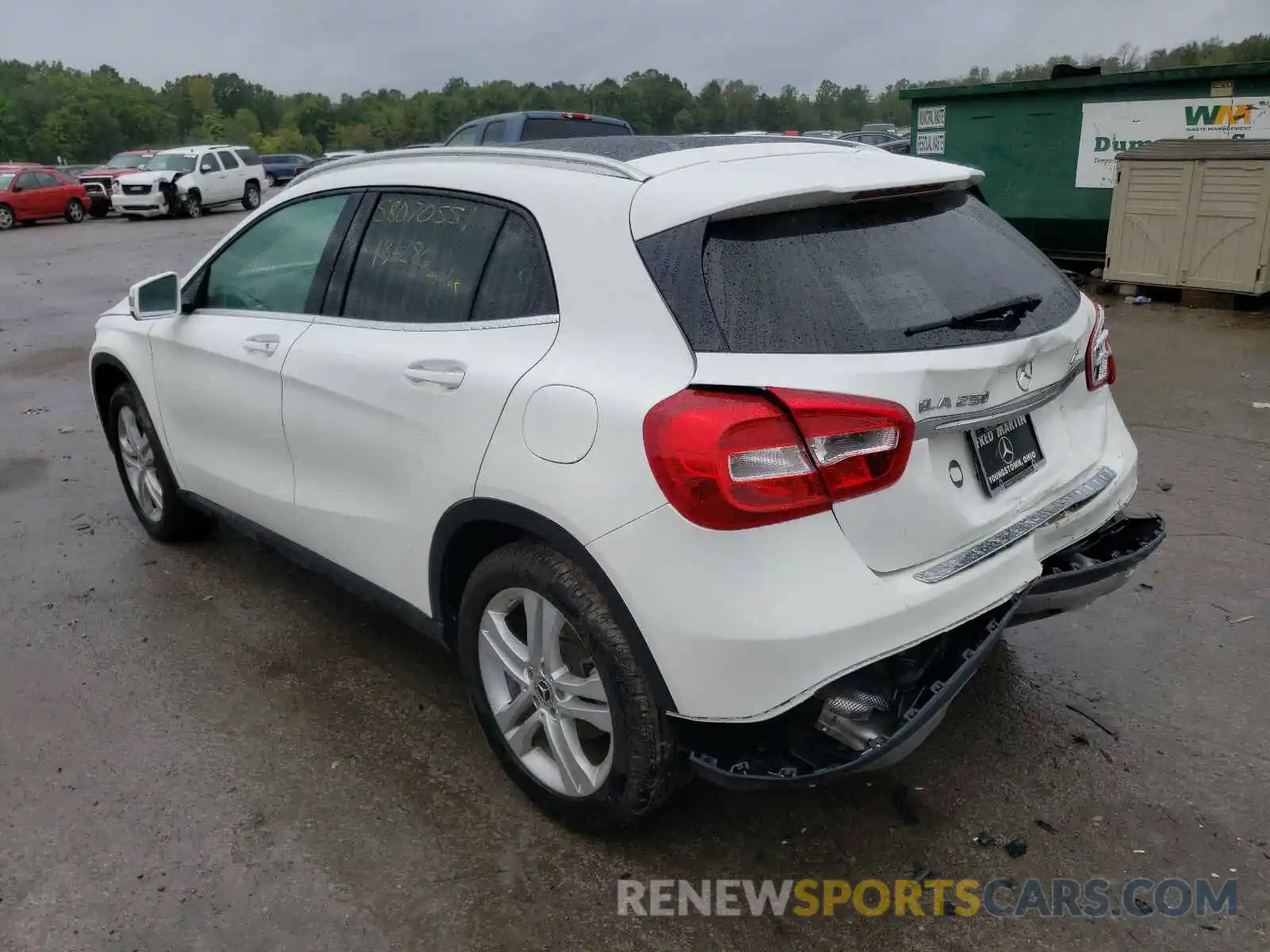 3 Photograph of a damaged car WDCTG4GB4KJ548338 MERCEDES-BENZ GLA-CLASS 2019