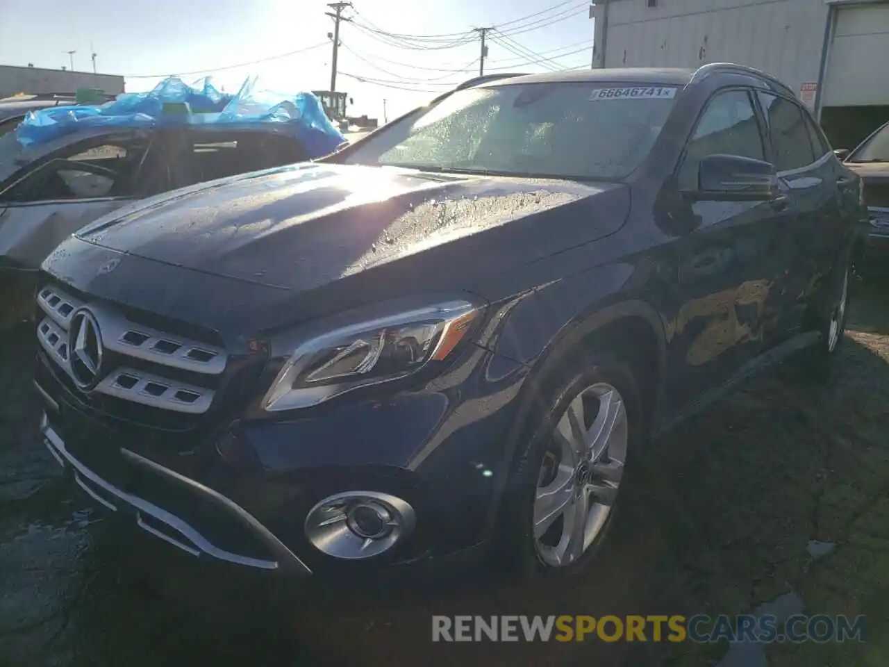 2 Photograph of a damaged car WDCTG4GB4KJ553491 MERCEDES-BENZ GLA-CLASS 2019