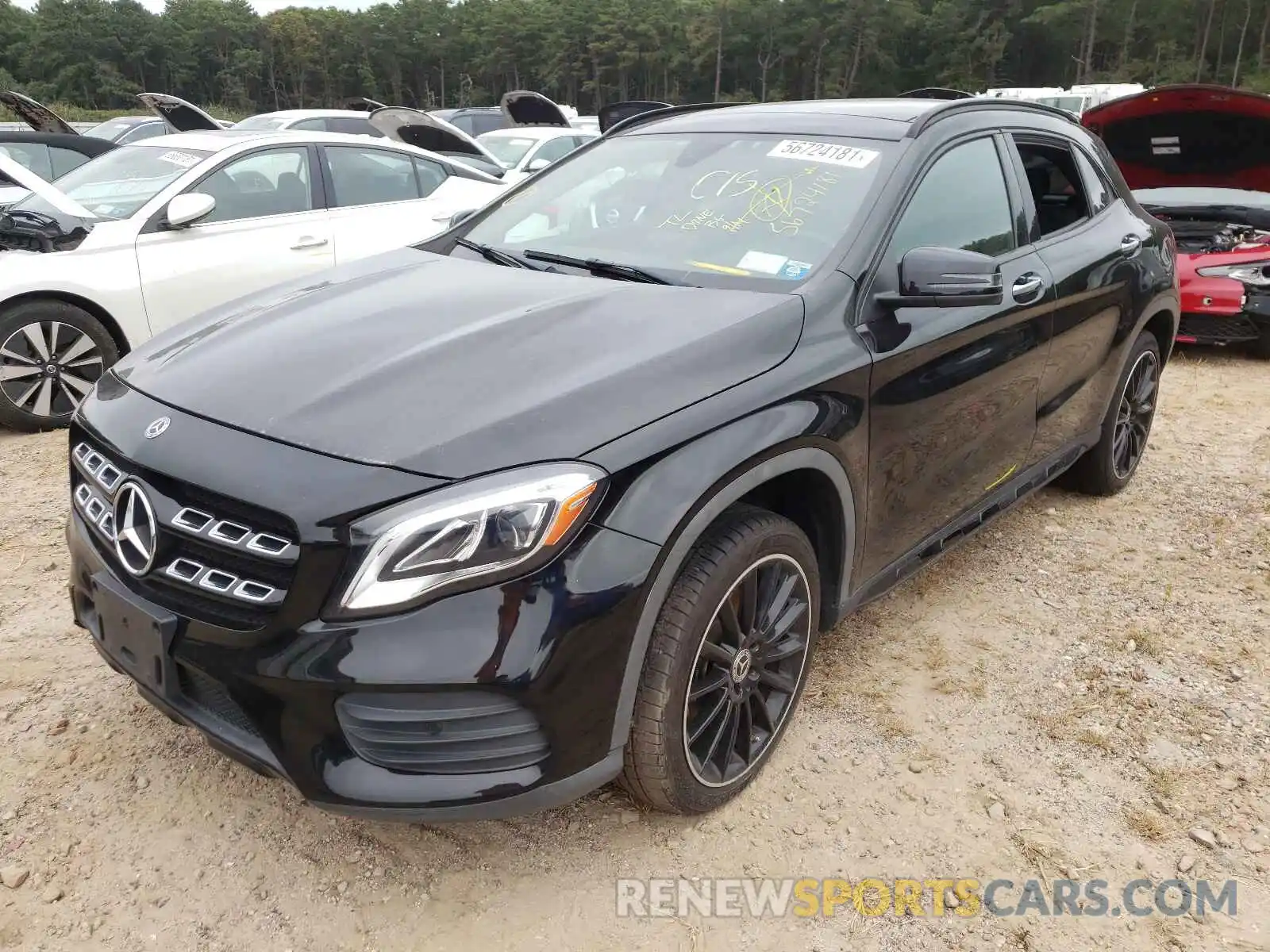 2 Photograph of a damaged car WDCTG4GB5KJ550843 MERCEDES-BENZ GLA-CLASS 2019