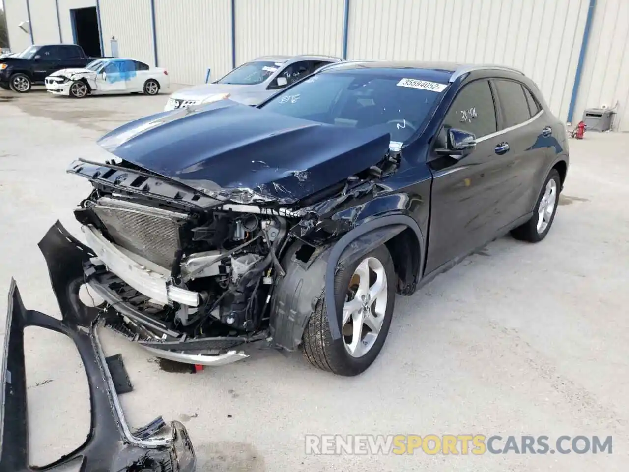 2 Photograph of a damaged car WDCTG4GB5KJ630529 MERCEDES-BENZ GLA-CLASS 2019