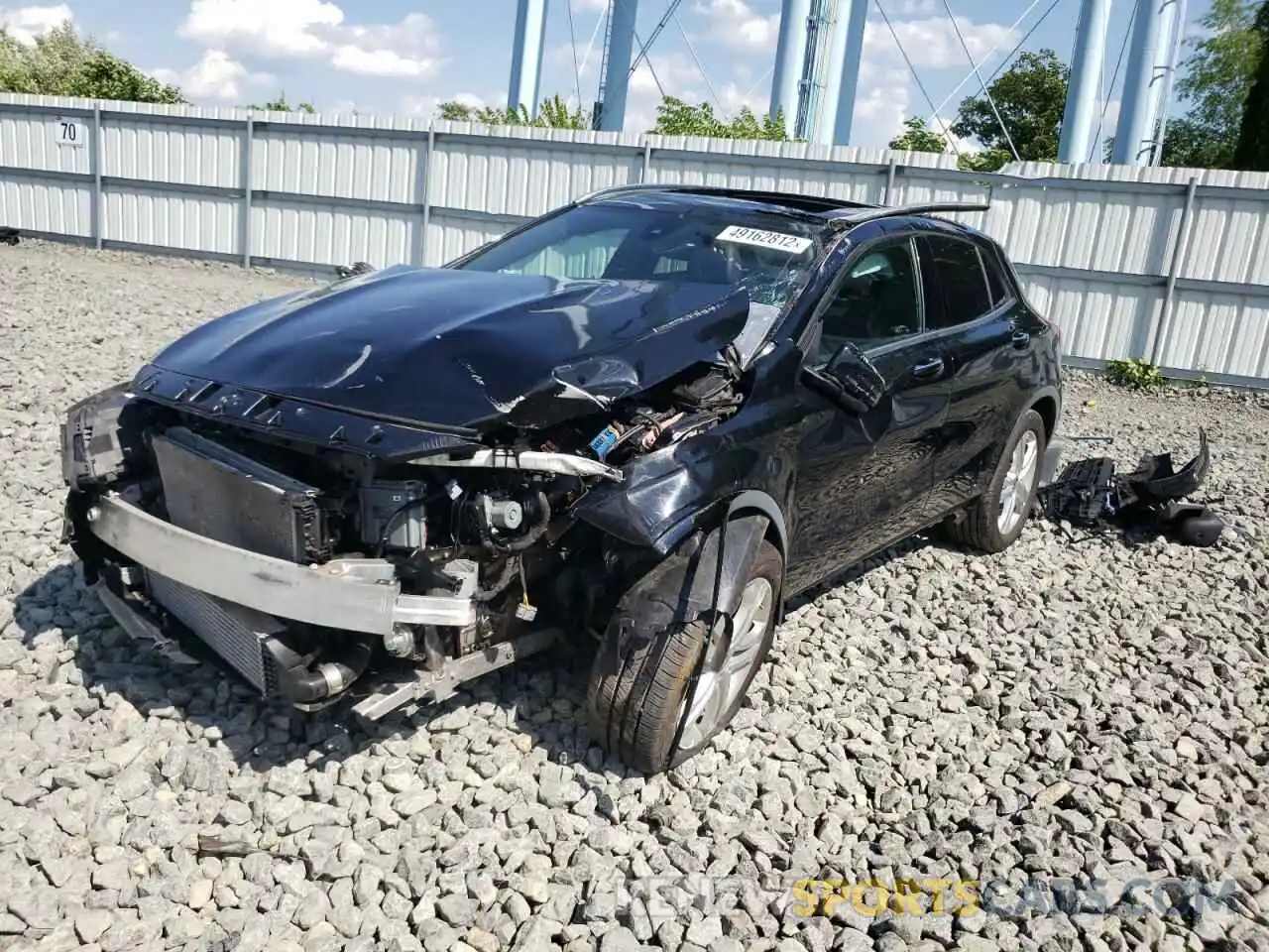 2 Photograph of a damaged car WDCTG4GB5KU014201 MERCEDES-BENZ GLA-CLASS 2019