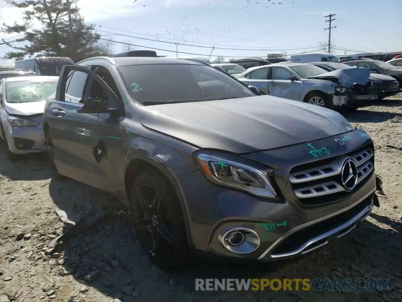 1 Photograph of a damaged car WDCTG4GB6KJ626408 MERCEDES-BENZ GLA-CLASS 2019