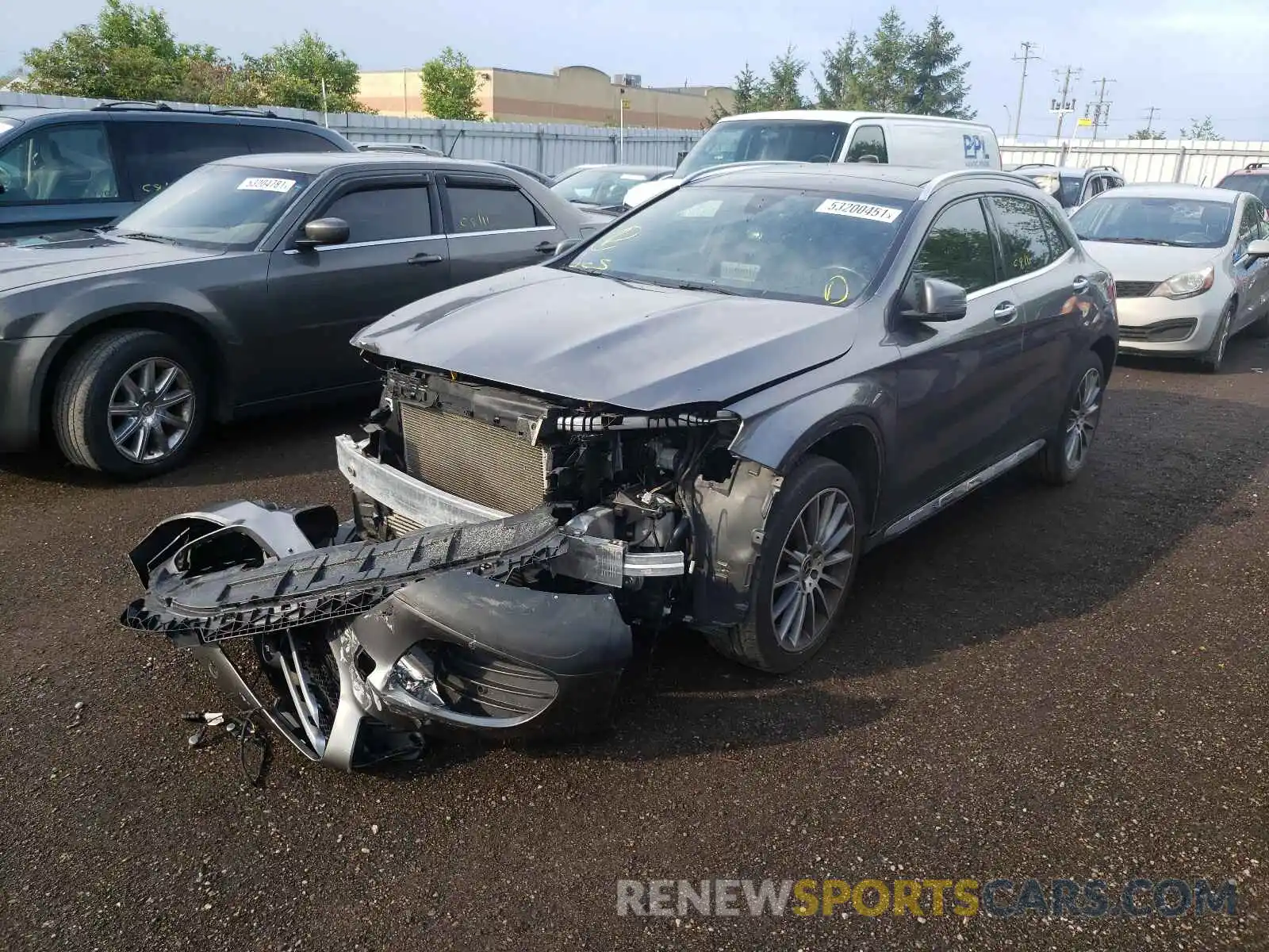 2 Photograph of a damaged car WDCTG4GB7KJ549855 MERCEDES-BENZ GLA-CLASS 2019