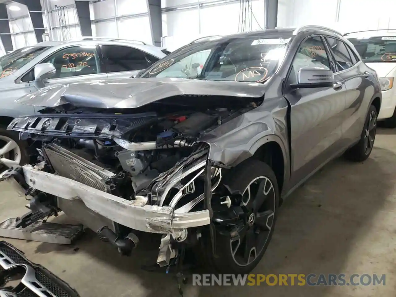 2 Photograph of a damaged car WDCTG4GB7KJ592043 MERCEDES-BENZ GLA-CLASS 2019