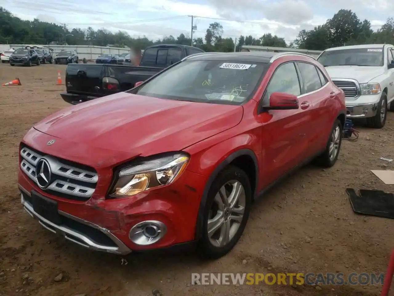 2 Photograph of a damaged car WDCTG4GB7KU009095 MERCEDES-BENZ GLA-CLASS 2019