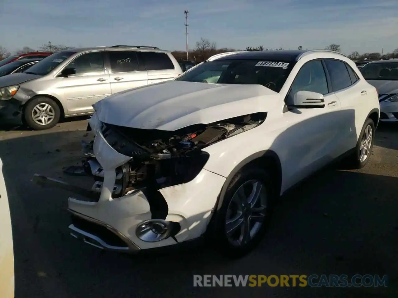 2 Photograph of a damaged car WDCTG4GB8KJ587322 MERCEDES-BENZ GLA-CLASS 2019