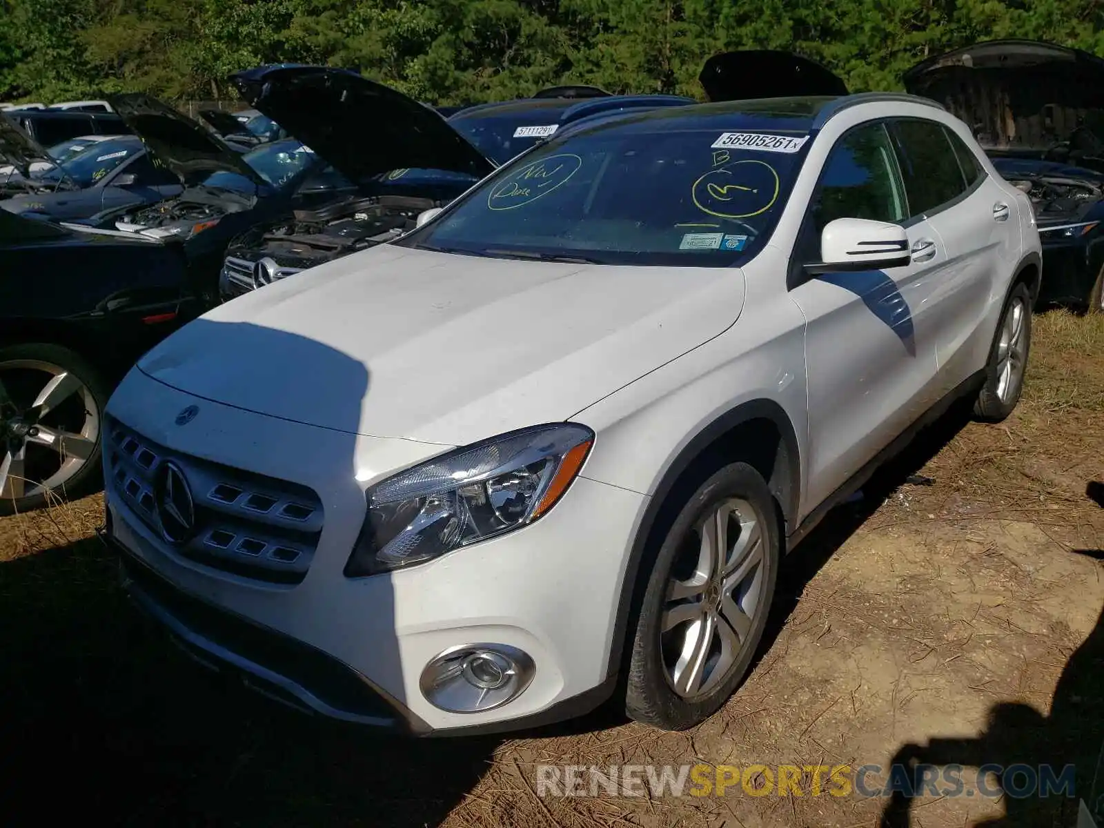 2 Photograph of a damaged car WDCTG4GB9KJ581769 MERCEDES-BENZ GLA-CLASS 2019