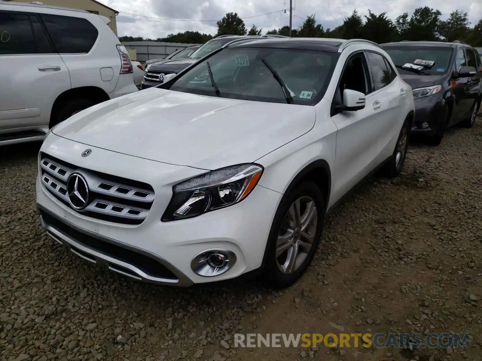 2 Photograph of a damaged car WDCTG4GB9KJ602202 MERCEDES-BENZ GLA-CLASS 2019