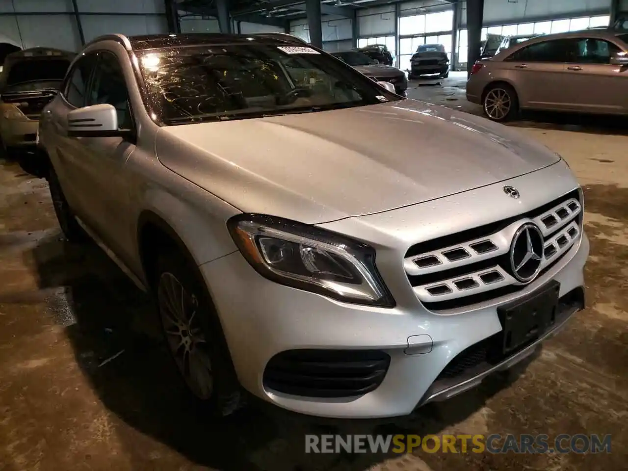 1 Photograph of a damaged car WDCTG4GBXKJ576063 MERCEDES-BENZ GLA-CLASS 2019