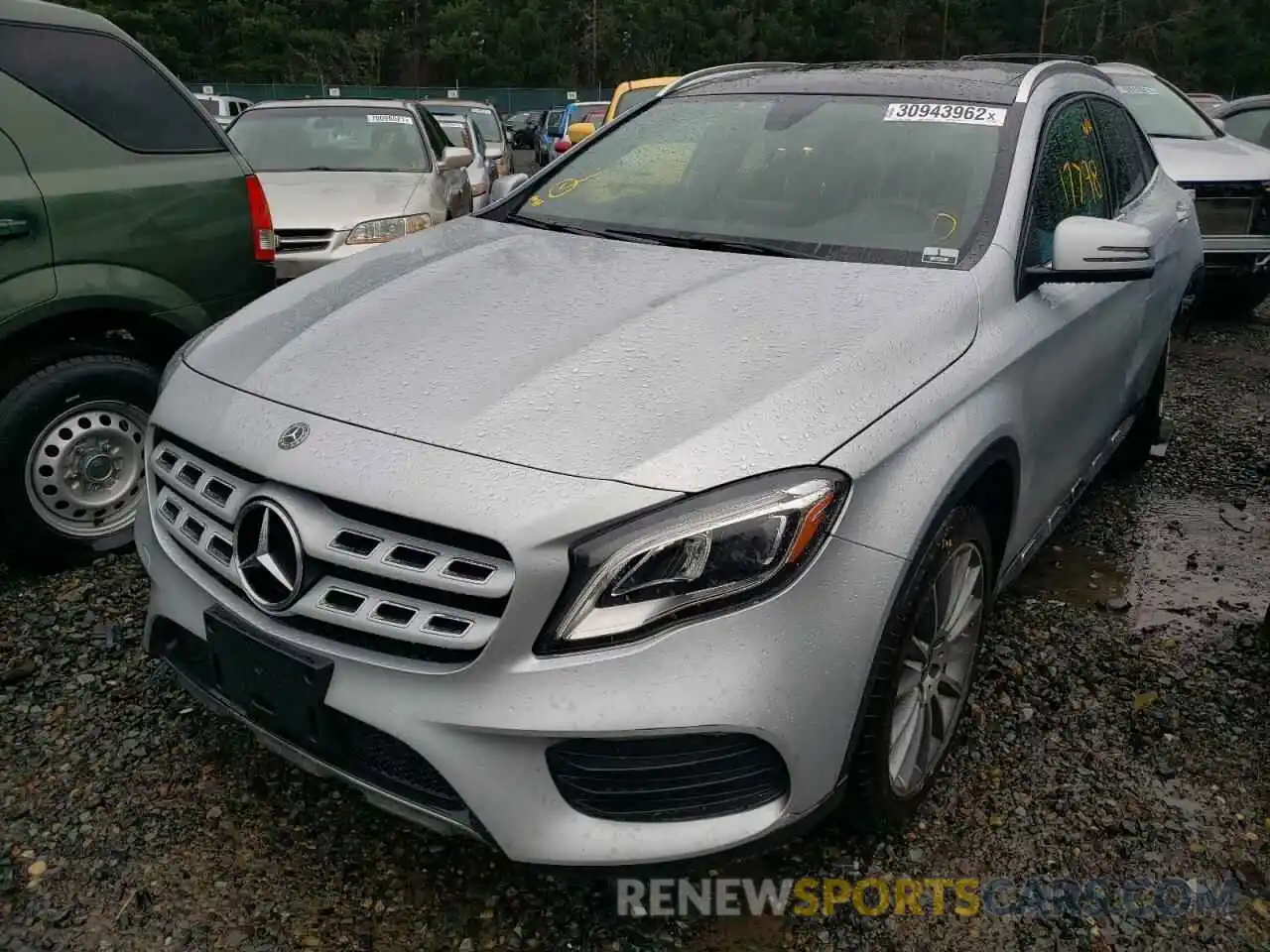 2 Photograph of a damaged car WDCTG4GBXKJ576063 MERCEDES-BENZ GLA-CLASS 2019