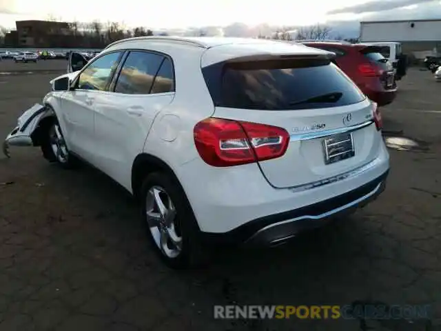 3 Photograph of a damaged car WDCTG4GBXKJ583692 MERCEDES-BENZ GLA-CLASS 2019